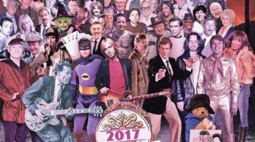 Η μελαγχολική  αφίσσα του Κρις Μπάρκερ με όσους έφυγαν το 2017