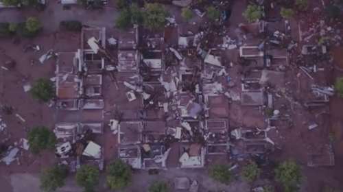 Βυθισμένη στη λάσπη η Μάνδρα – Βίντεο από drone