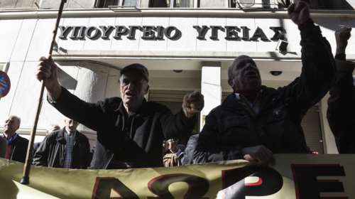 &quot;Εισβολή&quot; συνδικαλιστών της ΠΟΕΔΗΝ στο υπουργείο Υγείας