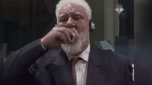 Κατηγορούμενος ήπιε δηλητήριο μέσα στο δικαστήριο της Χάγης