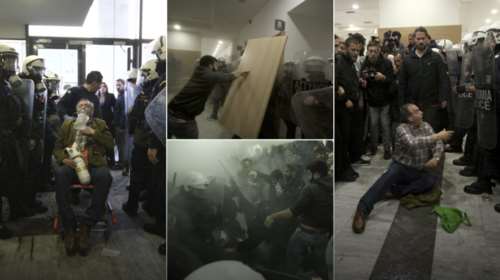 Ξύλο και επεισόδια στο Ειρηνοδικείο για τους πλειστηριασμούς