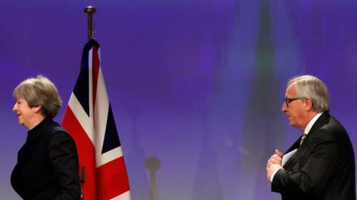 Xωρίς τελική συμφωνία ολοκληρώθηκε η συνάντηση Γιούνκερ-Μέι