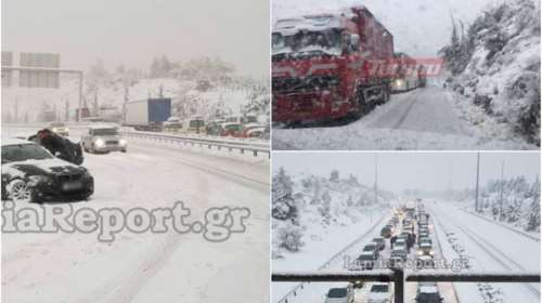 Χριστουγεννιάτικος «γολγοθάς» στους δρόμους από την κακοκαιρία