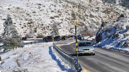 Αποκαταστάθηκε η κυκλοφορία στη λεωφόρο Πάρνηθας