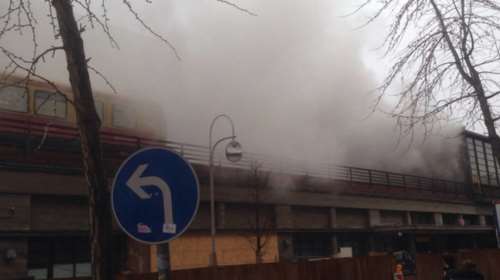 Εκκενώθηκε σταθμός τρένου στο Βερολίνο, ξέσπασε φωτιά