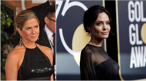 Οταν η Τζολί «έσβησε» βλέποντας την Ανιστον στις Χρυσές Σφαίρες [Εικόνες]