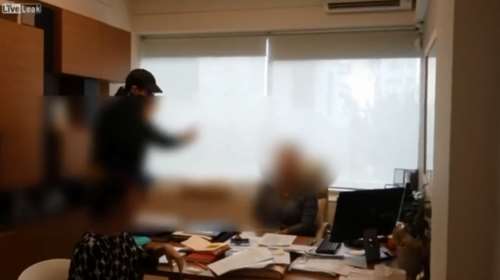 Το βίντεο από την επίθεση Ρουβίκωνα σε συμβολαιογραφείο