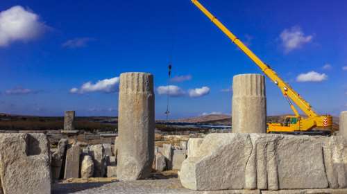 Αναστηλώθηκε η στοά του Φιλίππου Ε&#39; στη Δήλο