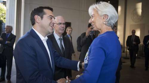 Μήνυμα από ΔΝΤ για το χρέος παραμονές του ραντεβού Τσίπρα- Λαγκάρντ
