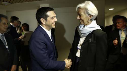 Ολοκληρώθηκε το ραντεβού Τσίπρα-Λαγκάρντ στο Νταβός