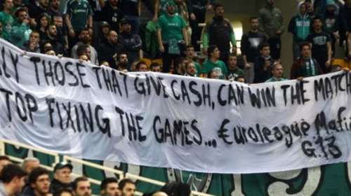 Οπαδοί του ΠΑΟ κατά Euroleague: Σταματήστε να στήνετε αγώνες