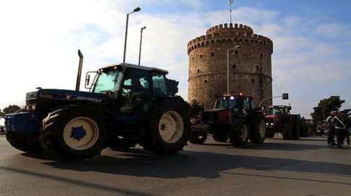 Στο κέντρο της Θεσσαλονίκης βγαίνουν σήμερα τα τρακτέρ