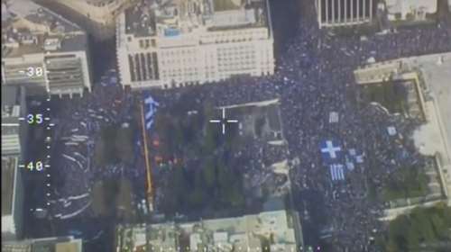 Το συλλαλητήριο από ψηλά: πλάνα από το ελικόπτερο της ΕΛΑΣ video