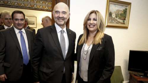 Μήνυμα Φώφης σε Μοσκοβισί για χρέος, ανάπτυξη, πλεονάσματα