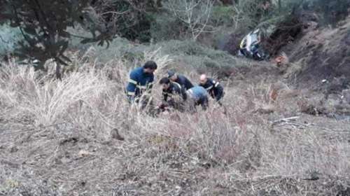 Χανιά: Στο γκρεμό αυτοκίνητο με δύο επιβάτες