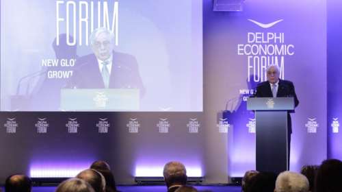 Φόρουμ Δελφών - Παυλόπουλος:Μείωση του ελληνικού χρέους με ρήτρα ανάπτυξης