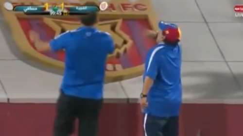 Ο Μαραντόνα πανηγύρισε έξαλλα το γκολ της ομάδας του στο 99&#39;!