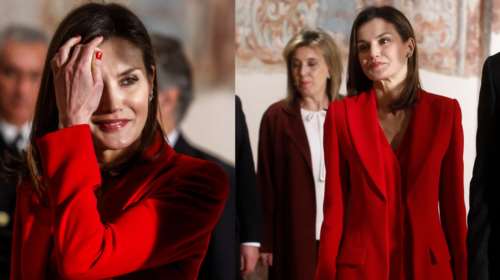 Φωτιά στα κόκκινα η βασίλισσα Λετίσια - η φλογερή εμφάνιση