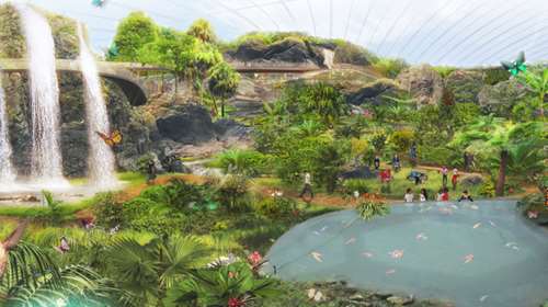 Αυτό είναι το μεγαλύτερο σκεπαστό τροπικό θερμοκήπιο στον κόσμο