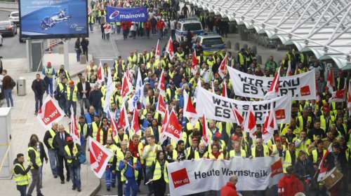Xάος στα γερμανικά αεροδρόμια από απεργία της Lufthansa