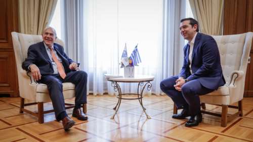Σε εξέλιξη η συνάντηση Τσίπρα με τον ΓΓ του ΟΟΣΑ Α. Γκουρία