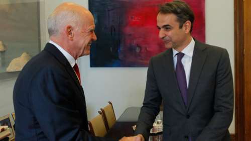 Μητσοτάκης - Παπανδρέου συζήτησαν θέματα εξωτερικής πολιτικής