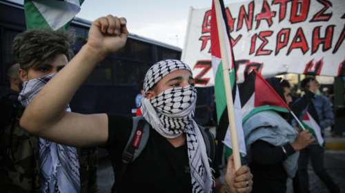 Σε εξέλιξη πορεία αλληλεγγύης στην Παλαιστίνη-Κλειστή η Βασ. Σοφίας