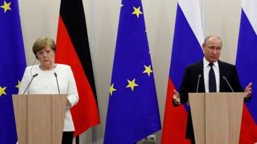 Κοινό ενεργειακό μέτωπο Πούτιν-Μέρκελ απέναντι στον Τραμπ
