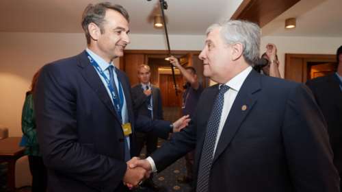 Η Ιταλία κυρίαρχο θέμα Μητσοτάκη-Ταγιάνι στο Μόναχο