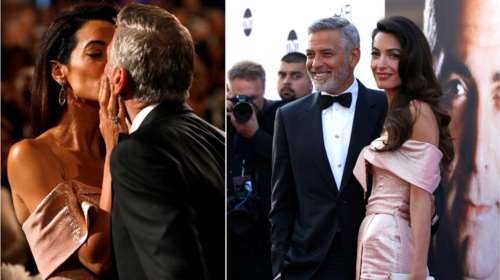 Τζορτζ-Αμάλ: Το τρυφερό φιλί στο στόμα μέσα στο πλήθος &amp; τα λόγια αγάπης