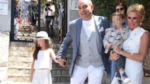 Κατσούλης-Καραβάτου βάπτισαν τον γιο τους - Οι πρώτες εικόνες