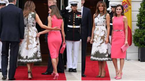 H αγέλαστη Μελάνια, η Λετίσια και οι... φονικές γόβες στιλέτο [Εικόνες]