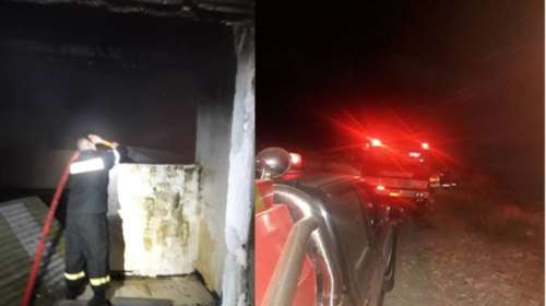 Κατασβέστηκε πυρκαγιά σε κλειστό στρατόπεδο της Σάμου