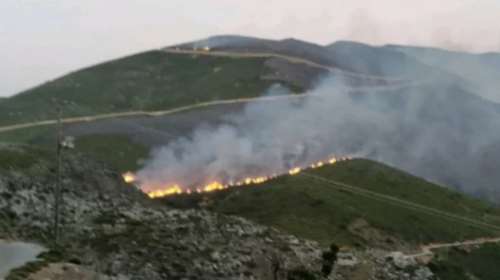 Υπό μερικό έλεγχο η φωτιά στο νομό Xανίων