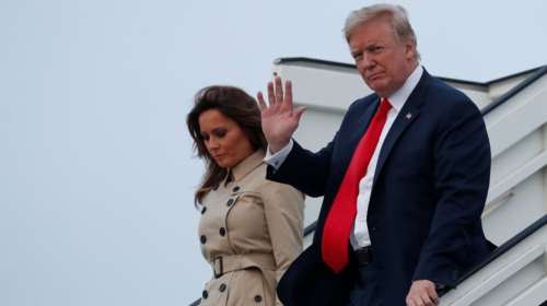 Στις Βρυξέλλες ο Τραμπ για τη σύνοδο κορυφής του ΝΑΤΟ - Eικόνες