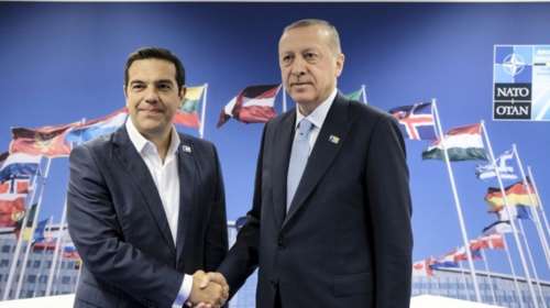 Ολοκληρώθηκε μετά από δύο ώρες η συνάντηση Τσίπρα-Ερντογάν