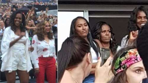 Με σορτσάκι η Μισέλ Ομπάμα ξεσάλωσε στη συναυλία της Μπιγιονσέ [Bίντεο]