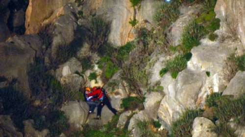 Σε εξέλιξη επιχείρηση διάσωσης στο φαράγγι Ρίχτη της Σητείας