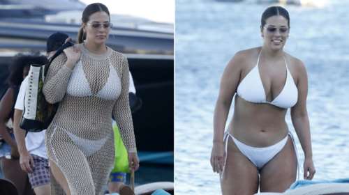 Στη Μύκονο,με μπικίνι, το πιο ακριβοπληρωμένο plus size μοντέλο του κόσμου