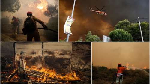 Ολονύχτια μάχη με τις φλόγες σε Κινέτα και Μάτι