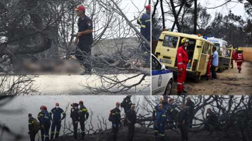 Ανείπωτη τραγωδία: Αγκαλιασμένοι κάηκαν ζωντανοί στην παραλία στο Μάτι