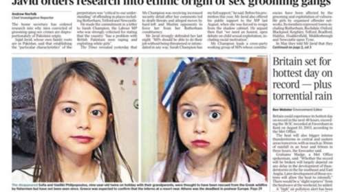 Πρωτοσέλιδο στους Times οι αγνοούμενες δίδυμες των πυρκαγιών