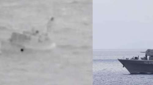 Βίντεο με διάσωση πυρόπληκτου από τη φρεγάτα «Έλλη»