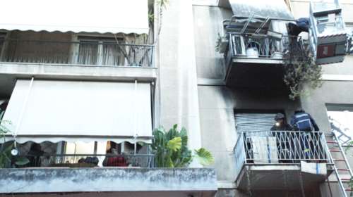 Πυρκαγιά σε διαμέρισμα τρίτου ορόφου στη Νίκαια