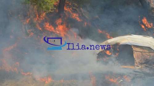 Μαίνεται η πυρκαγιά στην Αμαλιάδα - Νέο μέτωπο