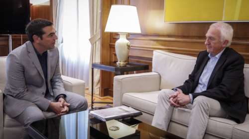 Συνάντηση Αλ. Τσίπρα- Γ. Γκόλνταμερ για πυρκαγιές-κλιματική αλλαγή