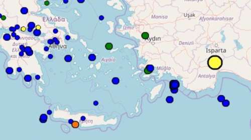 Σεισμός 4,4 Ρίχτερ νοτιανατολικά της Κρήτης