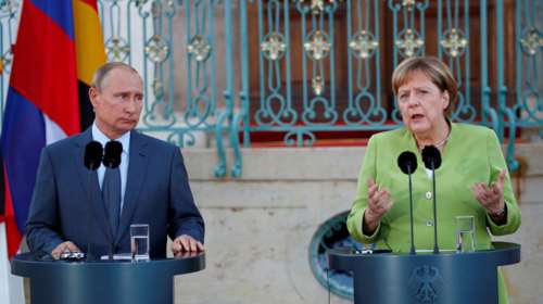 Ο Πούτιν ενημέρωσε τη Μέρκελ για τις συνομιλίες με τον Ερντογάν