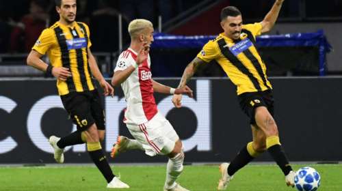 Champions League: Ηττα της ΑΕΚ από τον Αγιαξ με 3-0