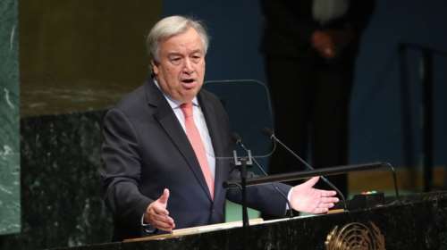 Με αναφορές στον Θουκυδίδη και στη Συμφωνία των Πρεσπών η ομιλία Γκουτέρες